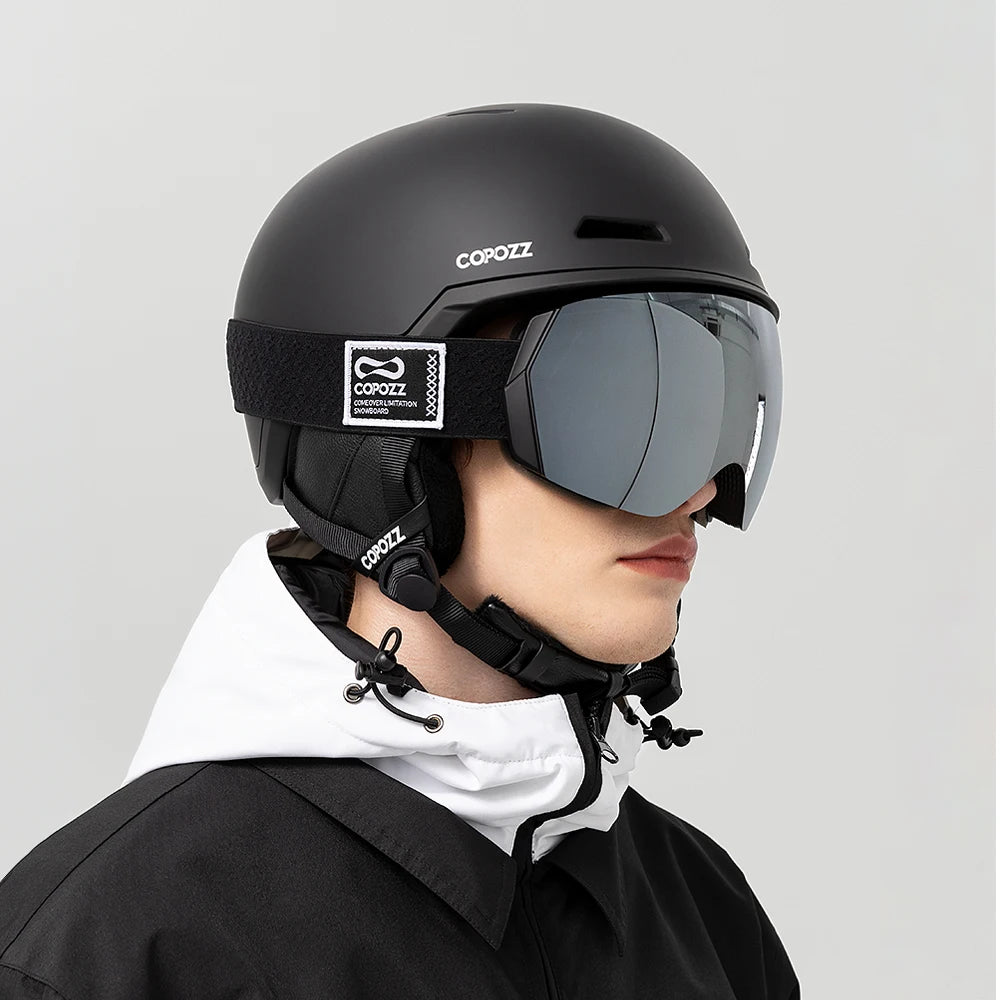 COPOZZ Half-Covered Ski & Snowboard Helmet