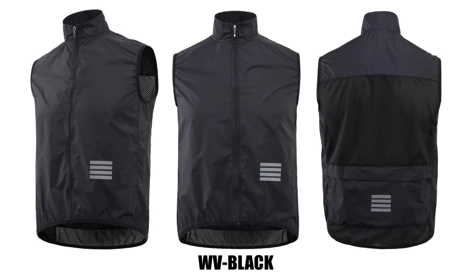 KEMALOCE Men’s Lightweight Cycling Wind Vest