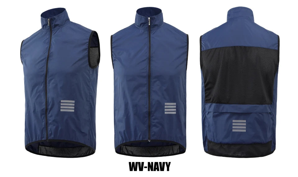 KEMALOCE Men’s Lightweight Cycling Wind Vest