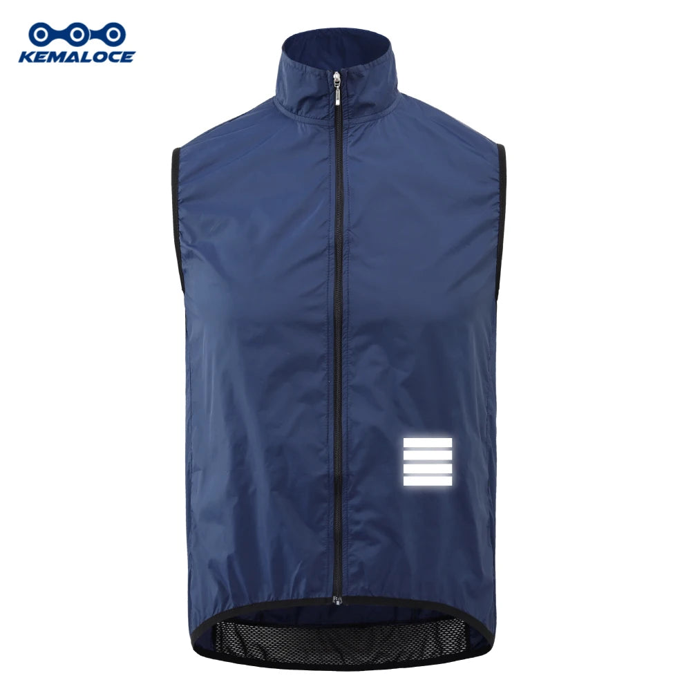 KEMALOCE Men’s Lightweight Cycling Wind Vest