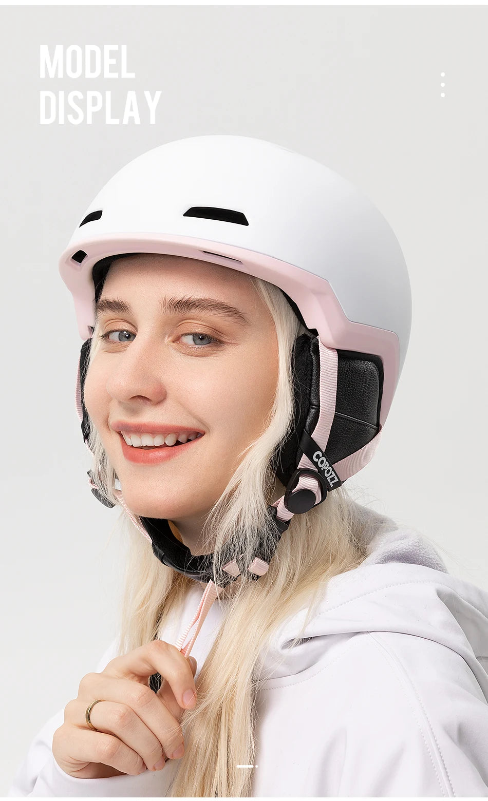 COPOZZ Half-Covered Ski & Snowboard Helmet