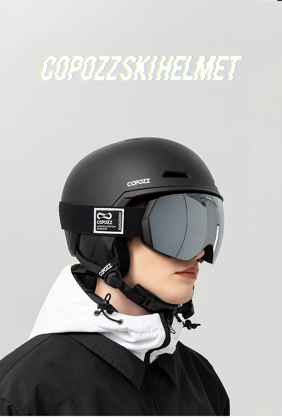 COPOZZ Half-Covered Ski & Snowboard Helmet