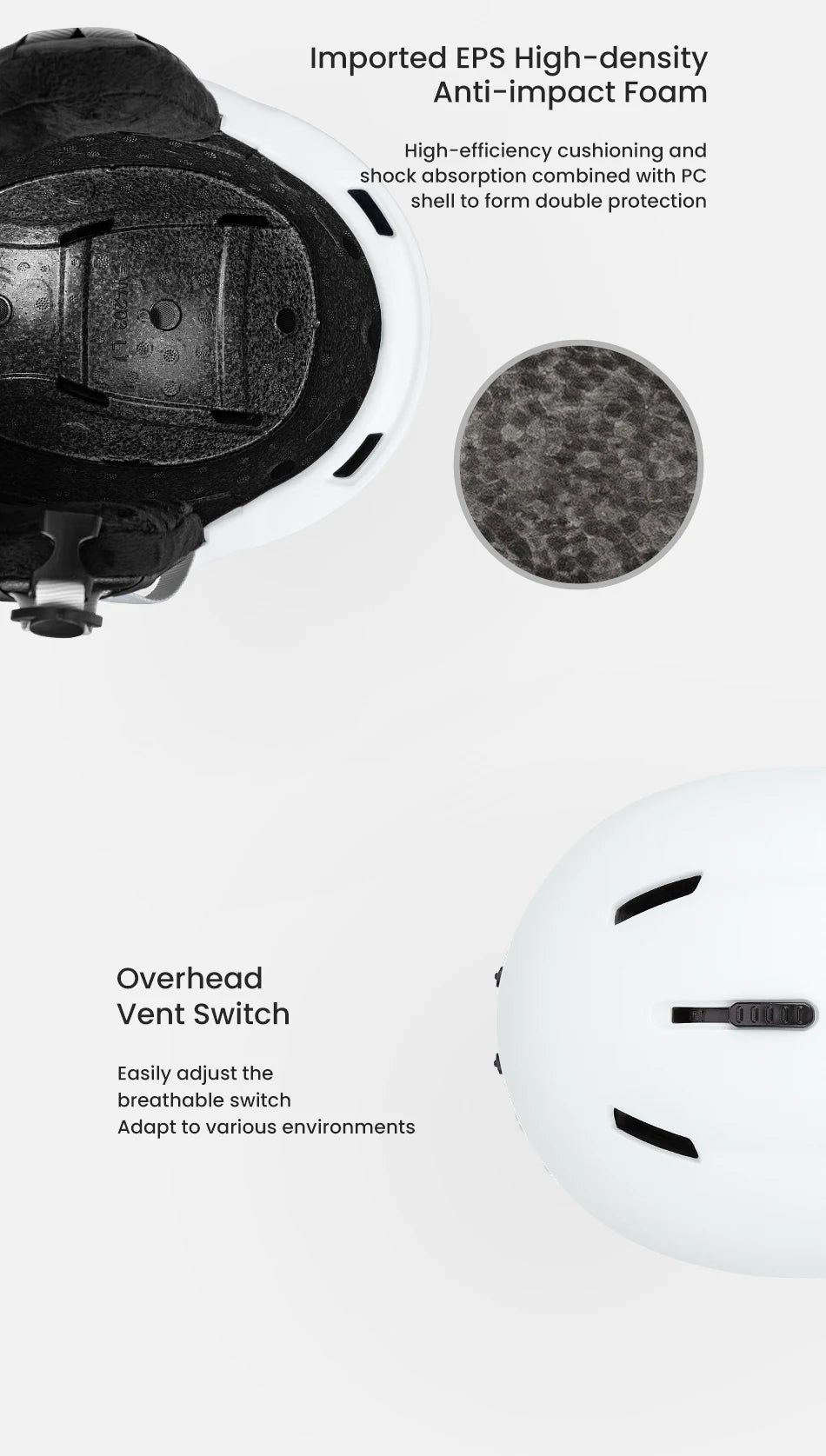 COPOZZ Half-Covered Ski & Snowboard Helmet