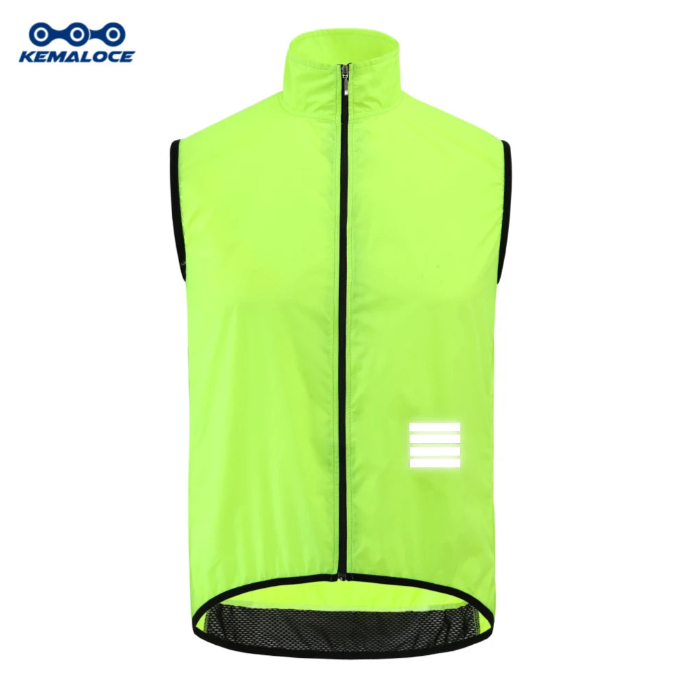 KEMALOCE Men’s Lightweight Cycling Wind Vest