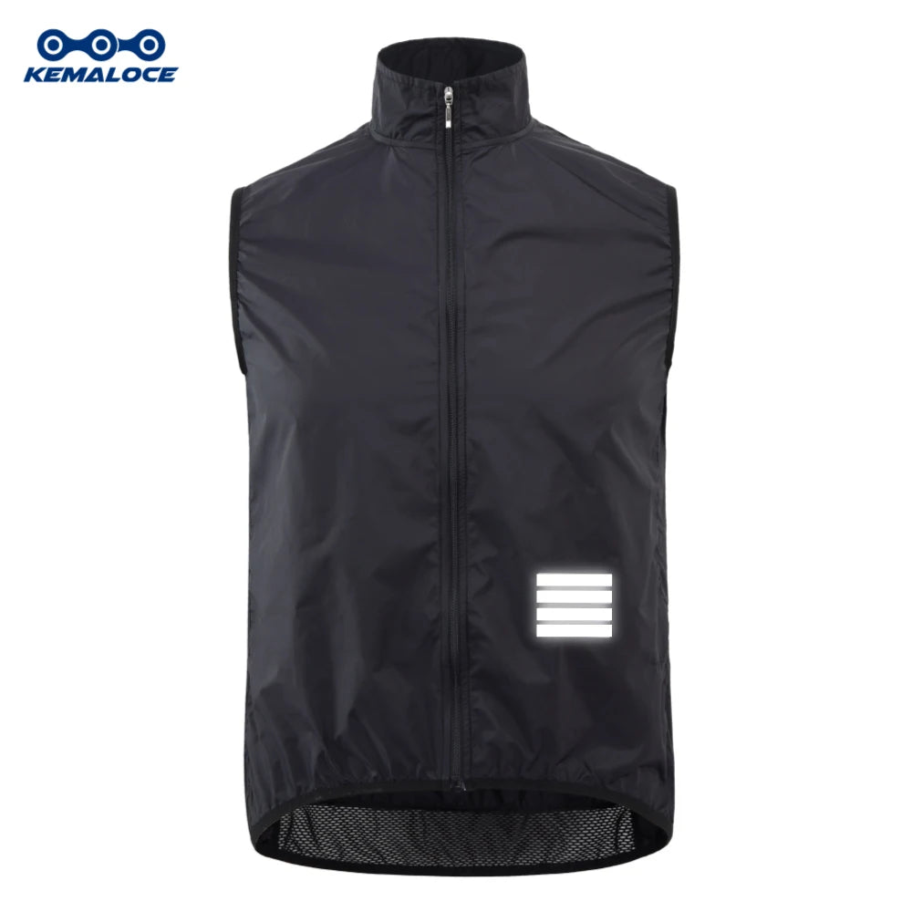KEMALOCE Men’s Lightweight Cycling Wind Vest