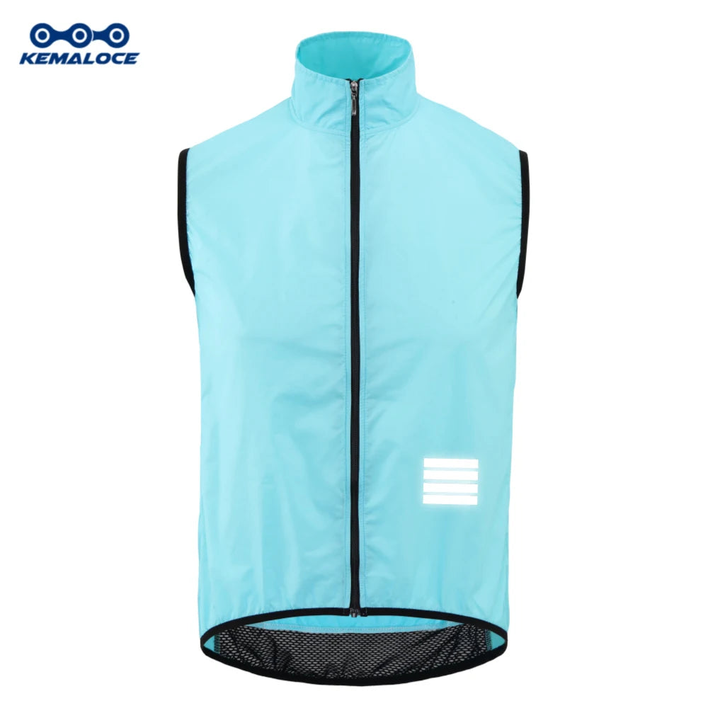 KEMALOCE Men’s Lightweight Cycling Wind Vest