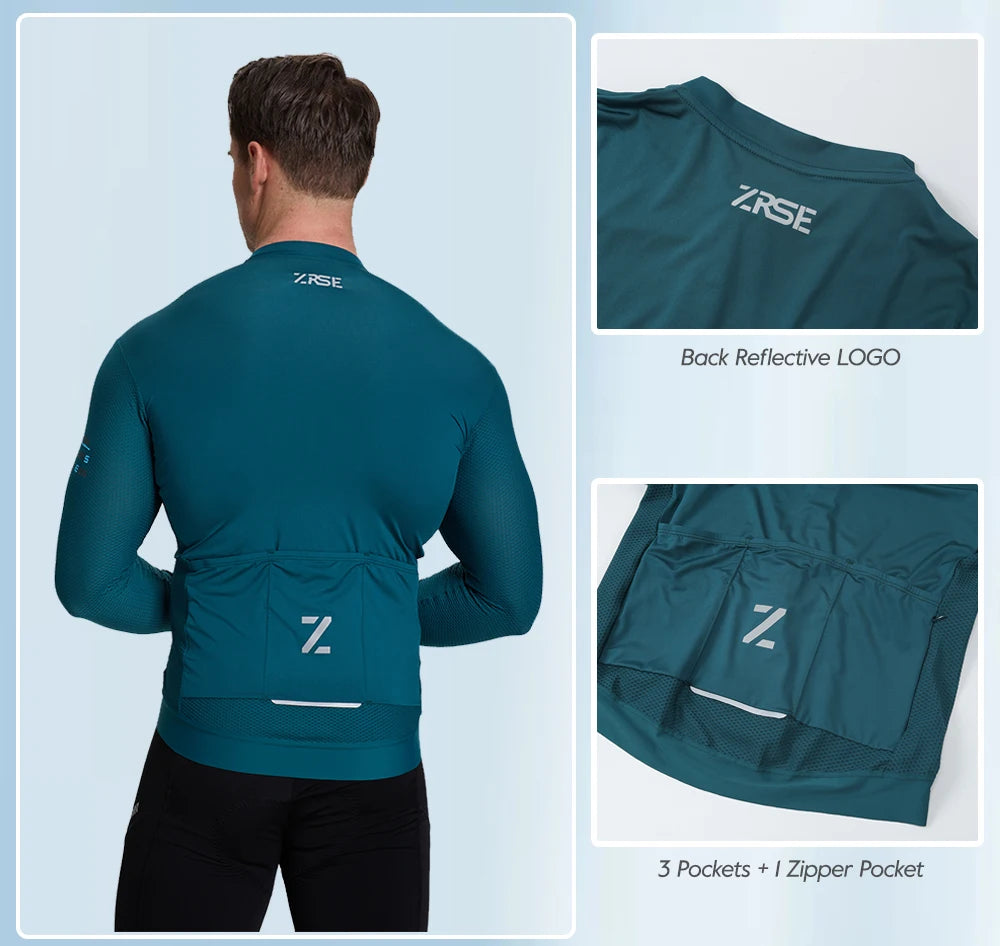 ZRSE Men's Long Sleeve Cycling Jersey