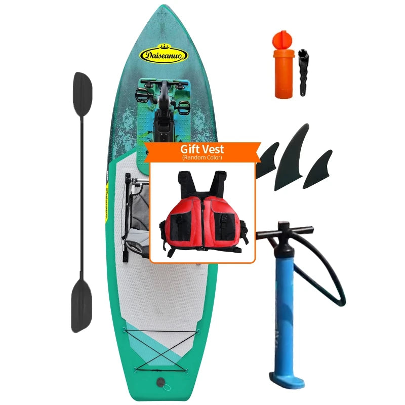 Daiseanuo Inflatable Stand Up Paddleboard with Pedal Chair