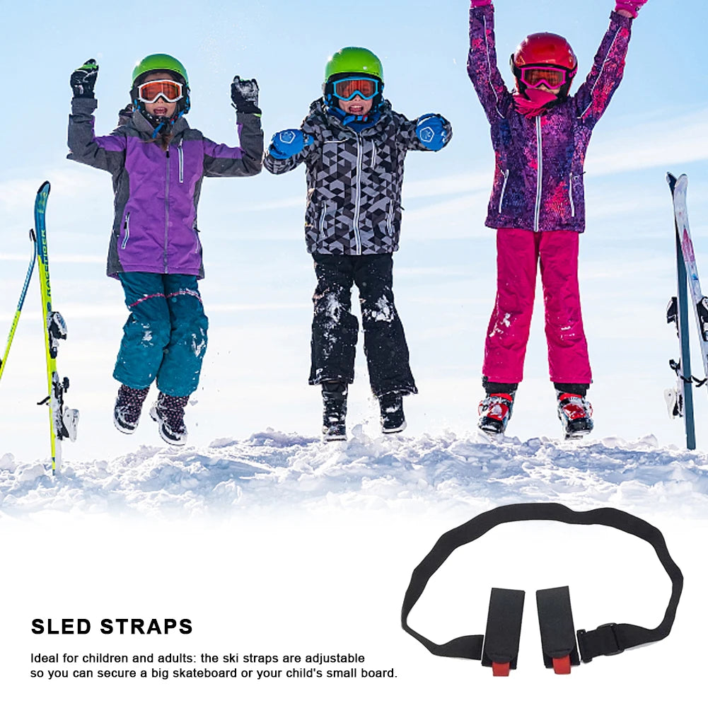 Adjustable Ski & Pole Shoulder Carrier Strap