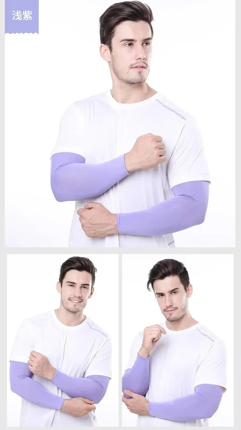 2Pcs UV Protection Cooling Arm Sleeves
