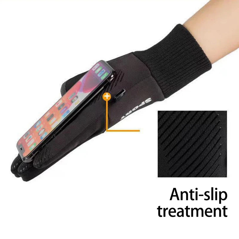 Winter Full-Finger Sports Gloves – Waterproof & Touchscreen