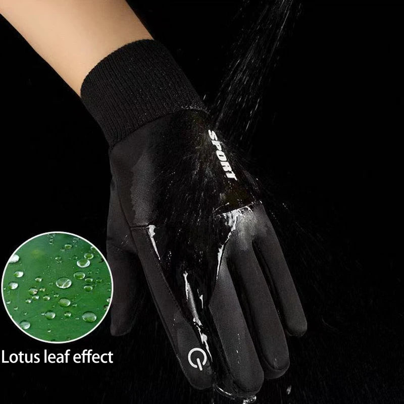 Winter Full-Finger Sports Gloves – Waterproof & Touchscreen