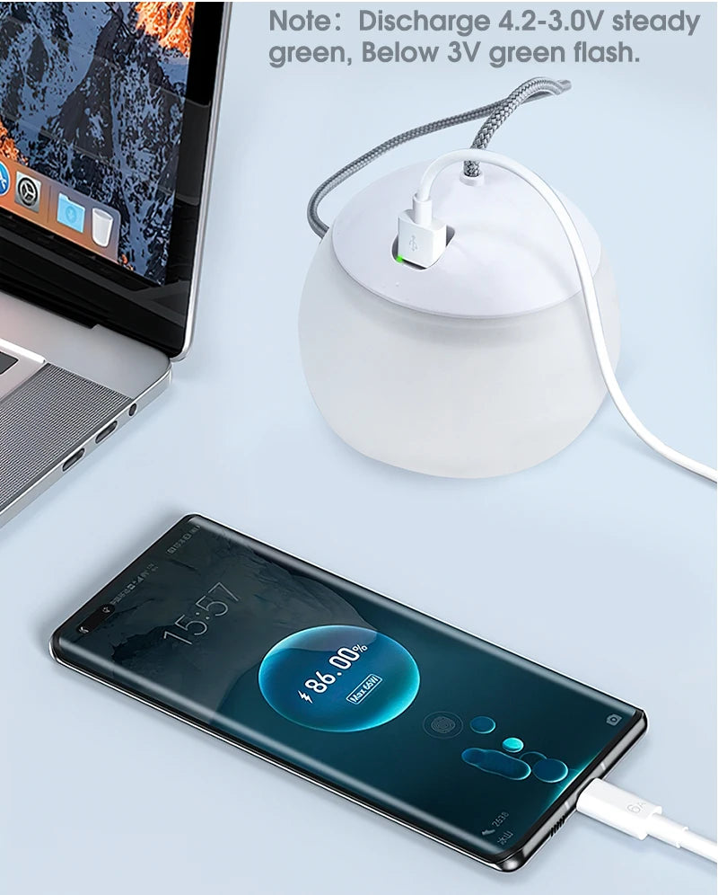 WEST BIKING USB Rechargeable Camping Lantern