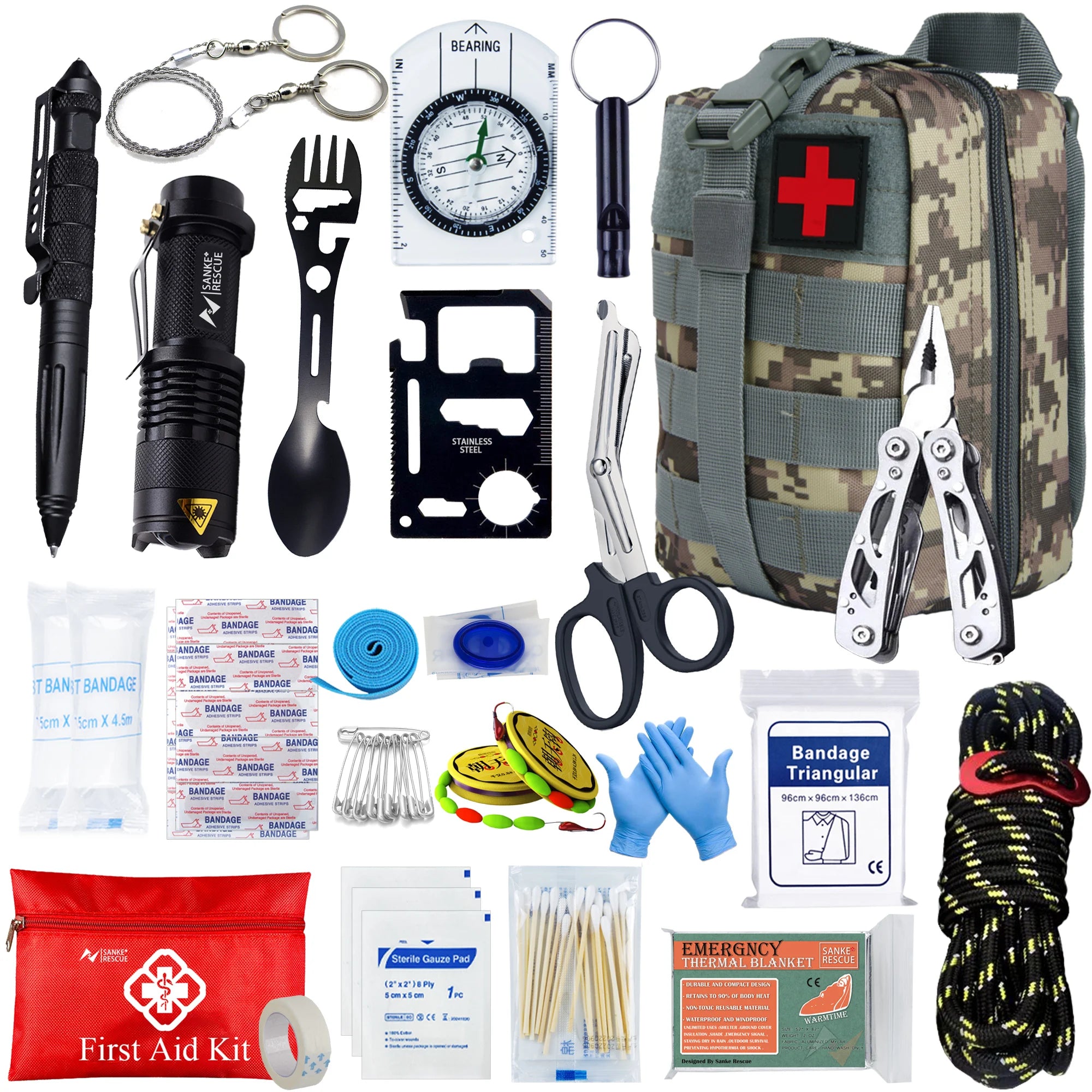 Survival First Aid Kit – Outdoor Emergency IFAK Gear