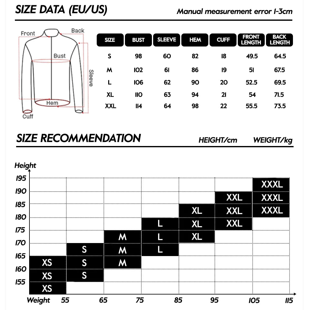 ZRSE Men's Long Sleeve Cycling Jersey