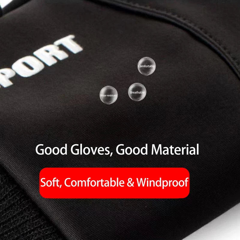 Winter Full-Finger Sports Gloves – Waterproof & Touchscreen