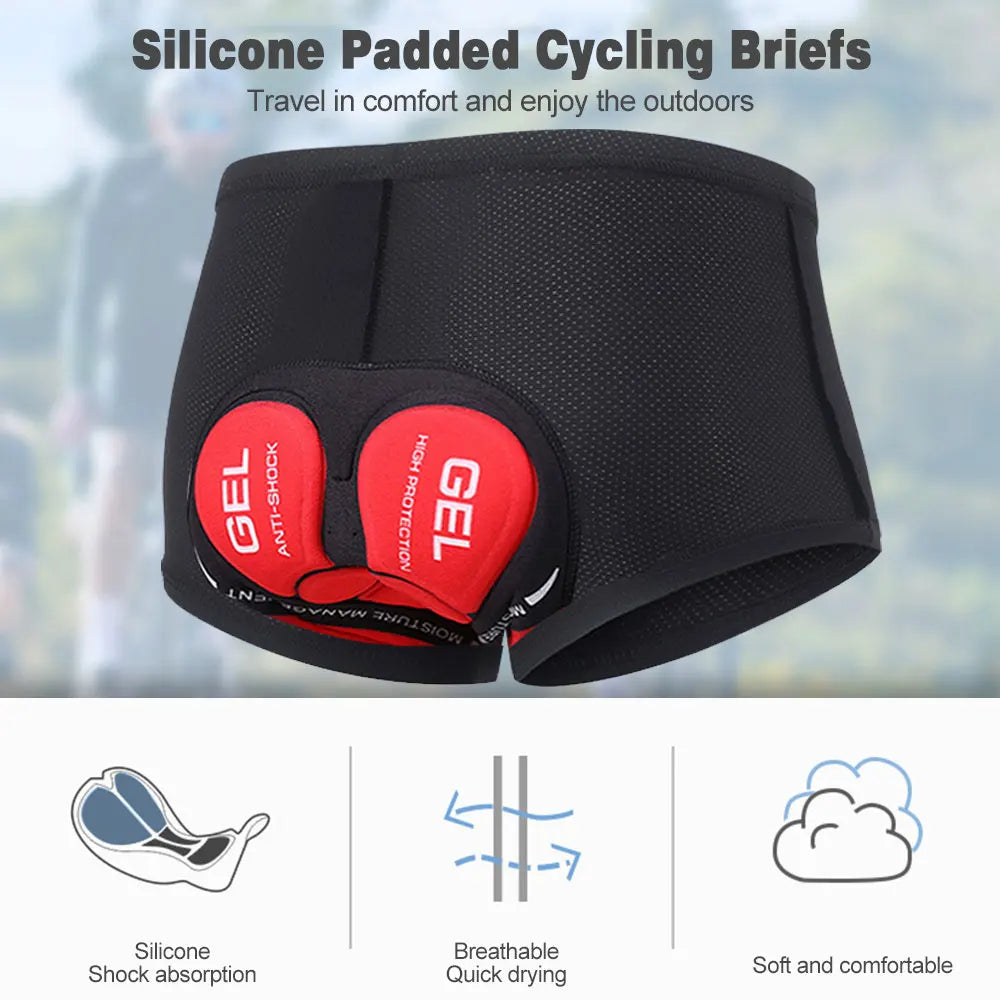 NEWBOLER Men’s Cycling Underwear Shorts