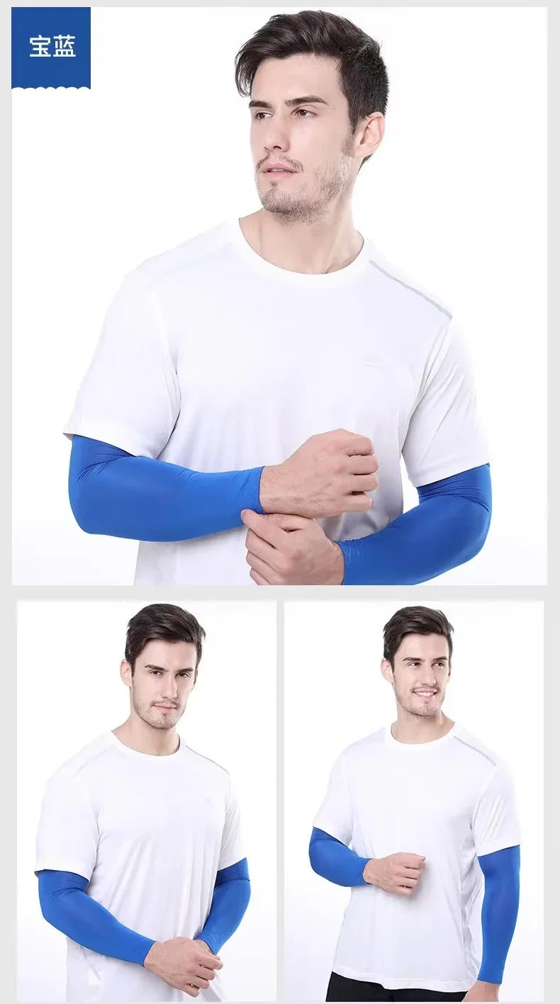 2Pcs UV Protection Cooling Arm Sleeves