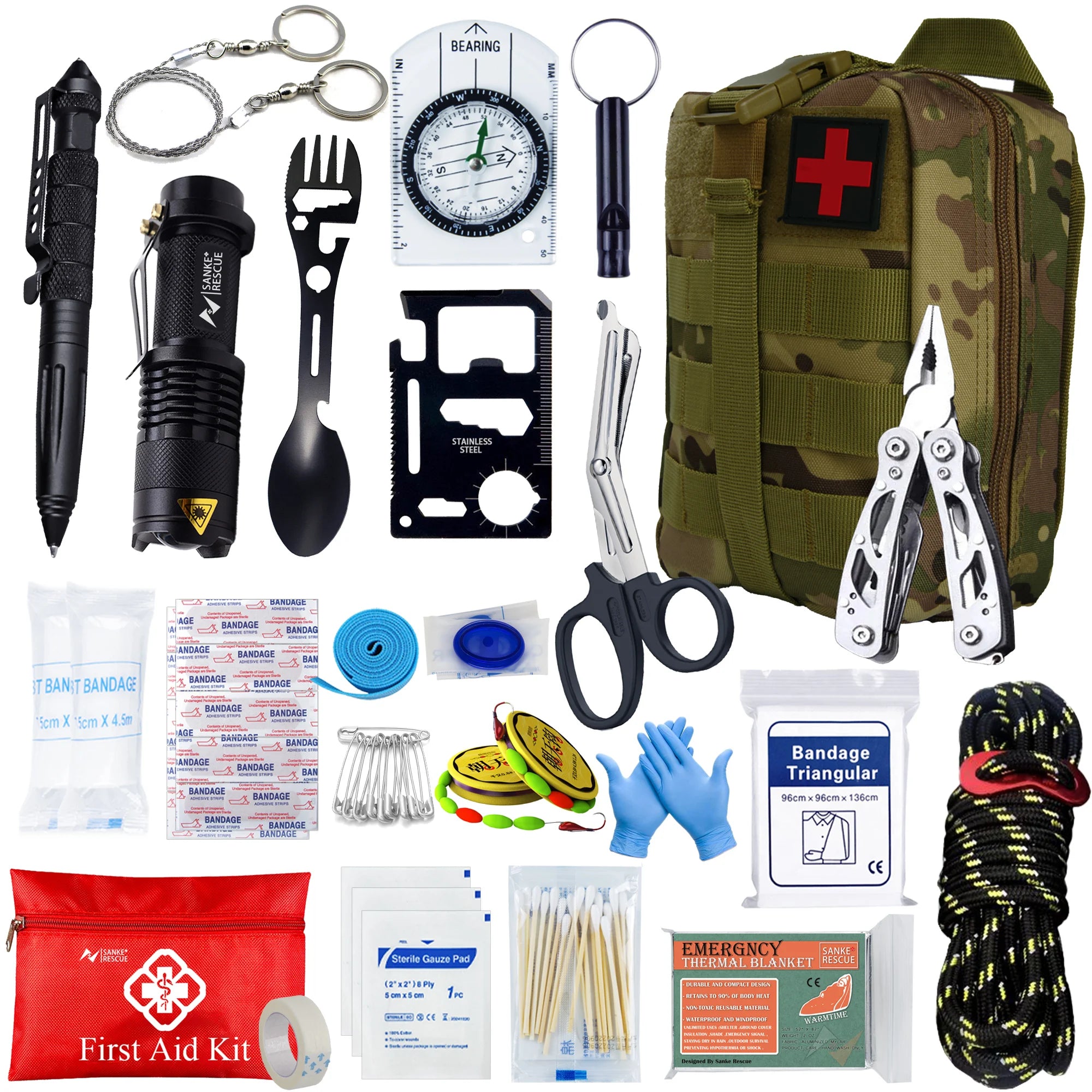 Survival First Aid Kit – Outdoor Emergency IFAK Gear