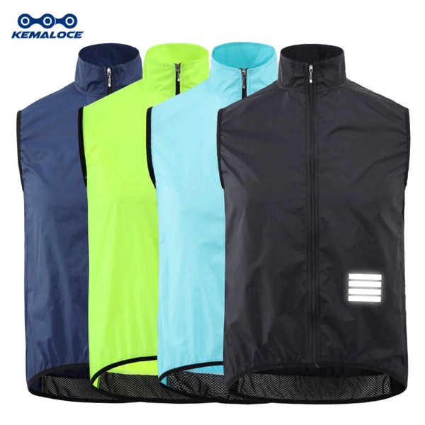 KEMALOCE Men’s Lightweight Cycling Wind Vest