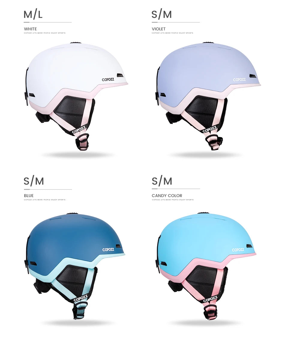COPOZZ Half-Covered Ski & Snowboard Helmet