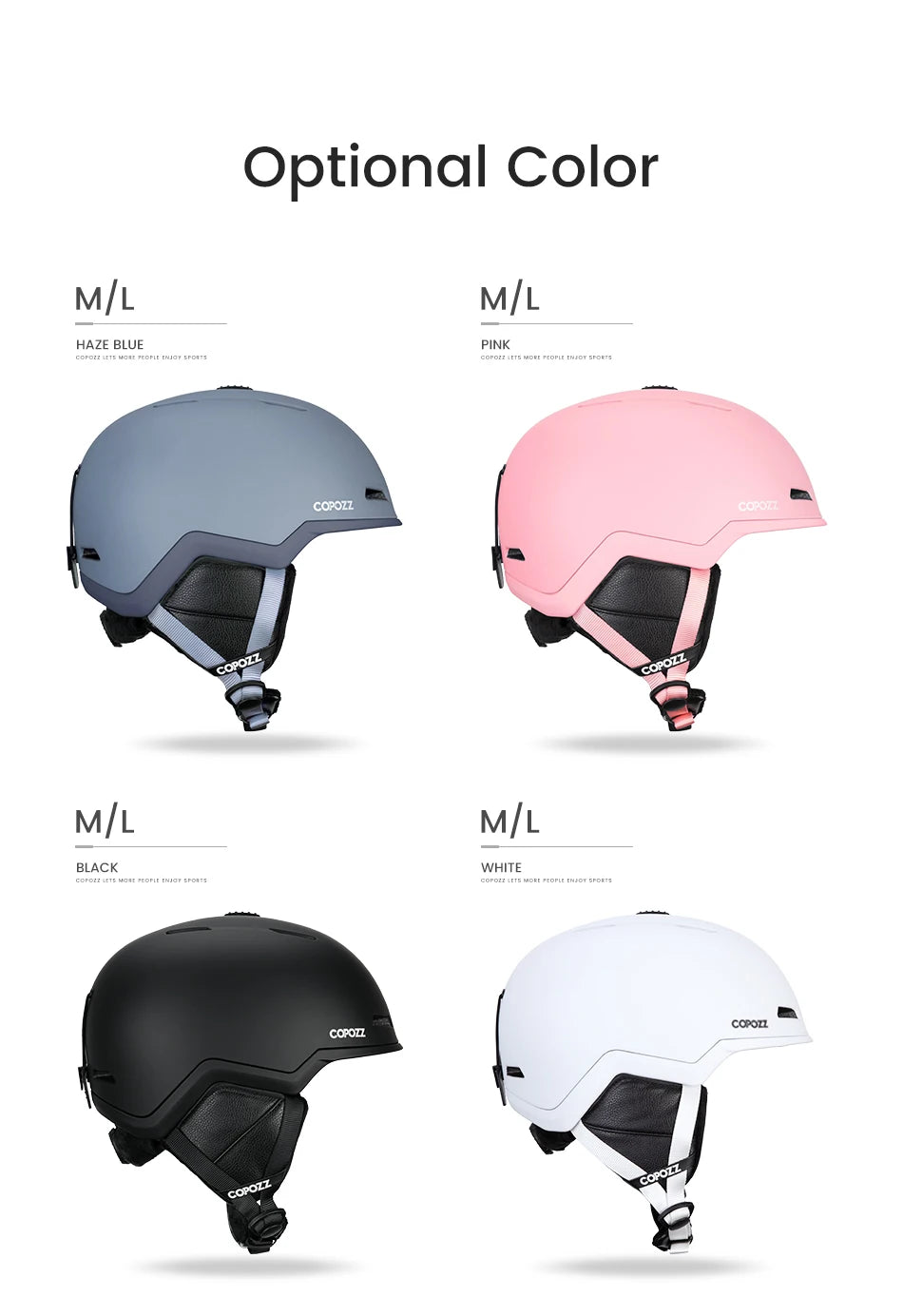 COPOZZ Half-Covered Ski & Snowboard Helmet