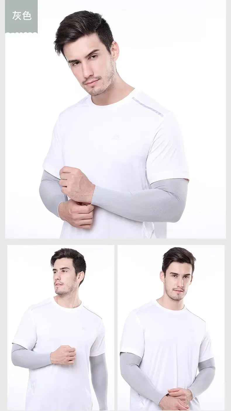 2Pcs UV Protection Cooling Arm Sleeves