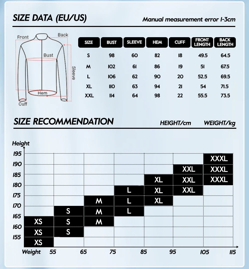 ZRSE Men's Long Sleeve Cycling Jersey