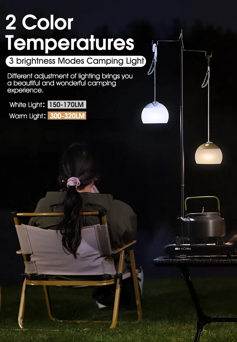 WEST BIKING USB Rechargeable Camping Lantern