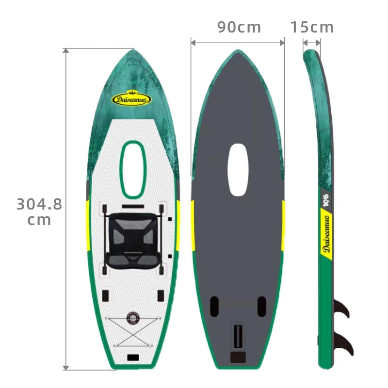 Daiseanuo Inflatable Stand Up Paddleboard with Pedal Chair