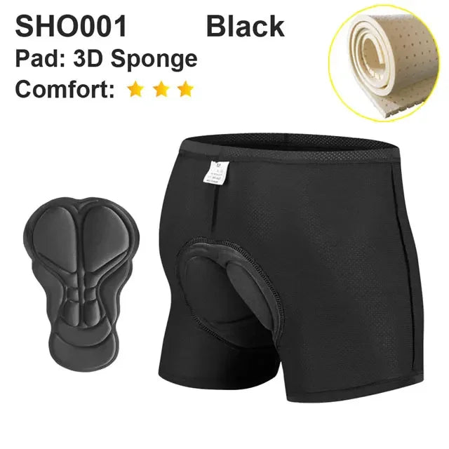 NEWBOLER Men’s Cycling Underwear Shorts