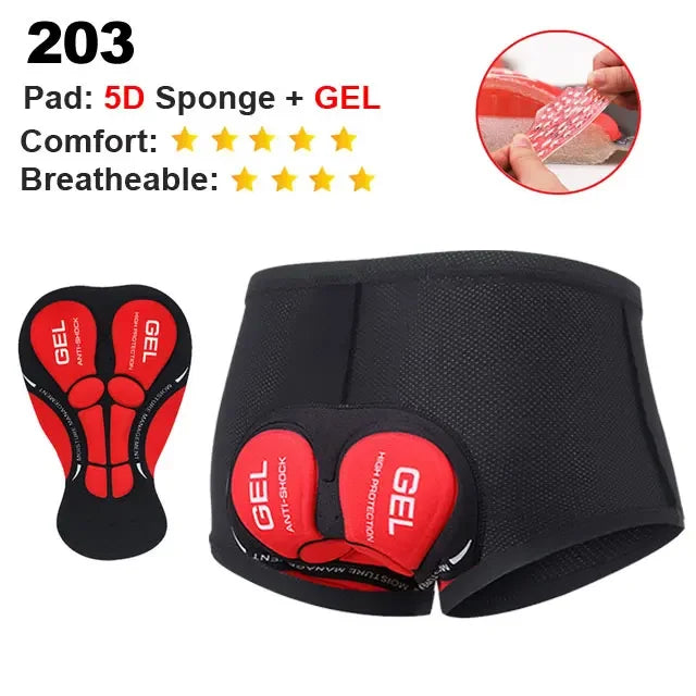 NEWBOLER Men’s Cycling Underwear Shorts
