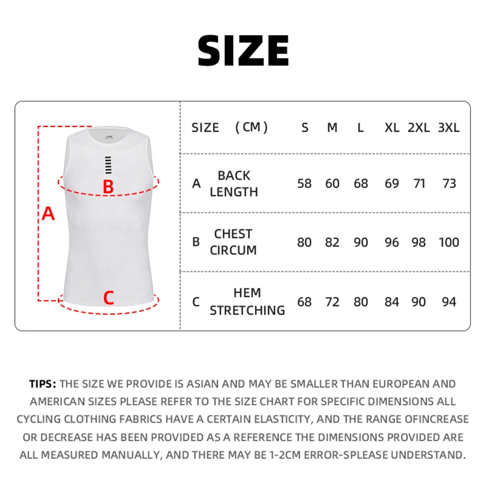 YKYWBIKE Men's Cycling Base Layer Vest