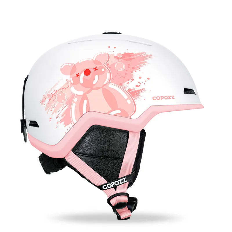COPOZZ Half-Covered Ski & Snowboard Helmet
