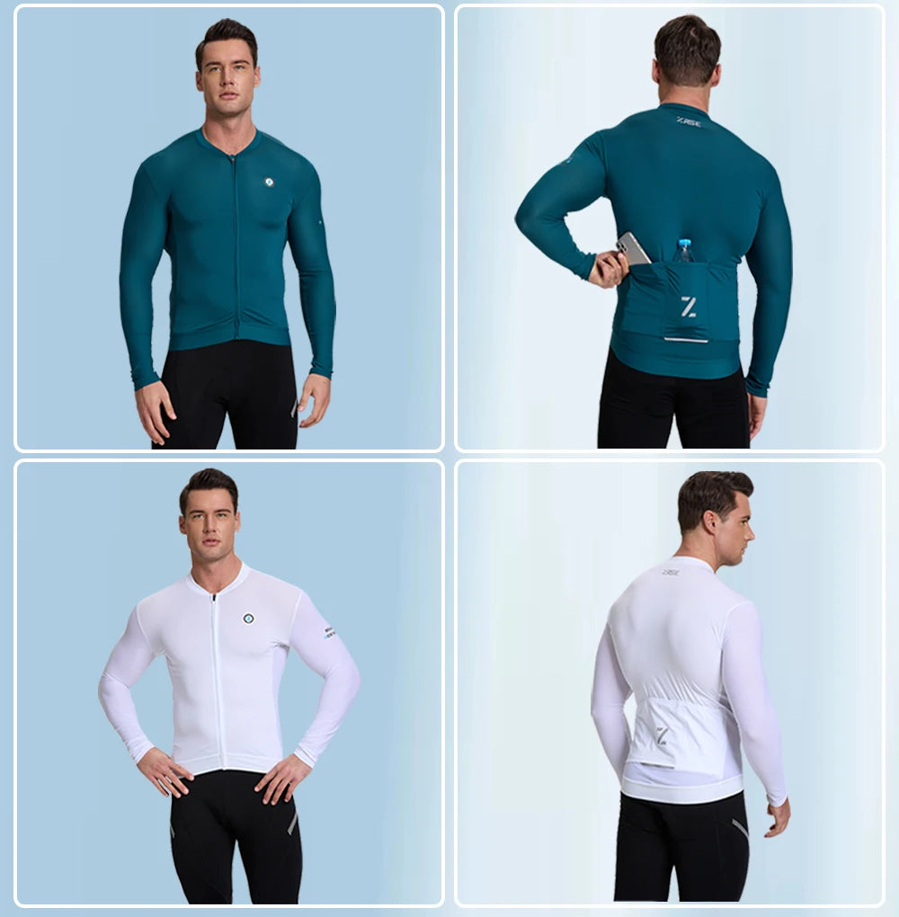 ZRSE Men's Long Sleeve Cycling Jersey