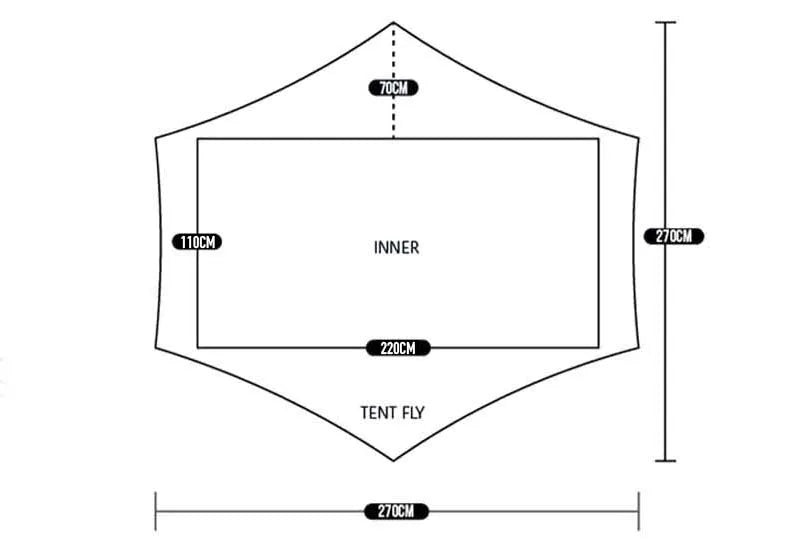 FLAME'S CREED LanShan 2 Ultralight 2-Person Tent