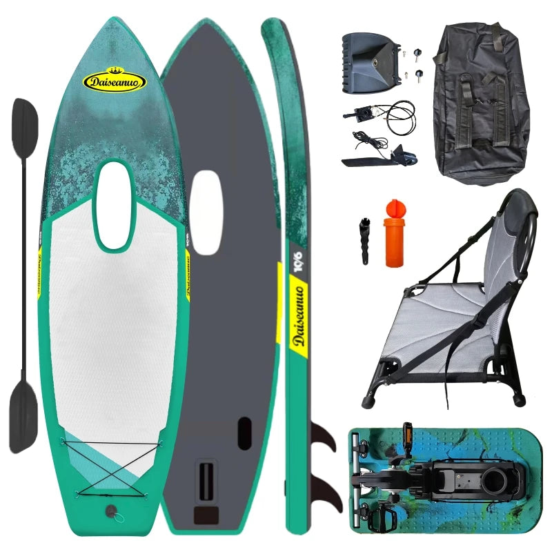 Daiseanuo Inflatable Stand Up Paddleboard with Pedal Chair