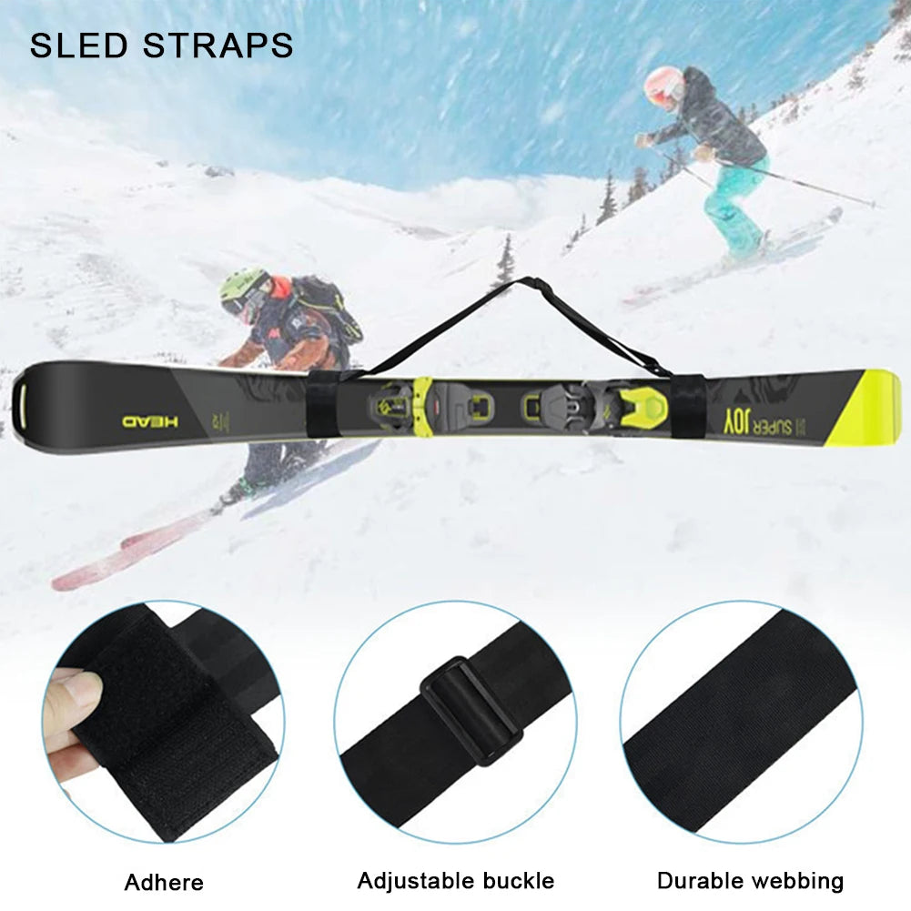 Adjustable Ski & Pole Shoulder Carrier Strap