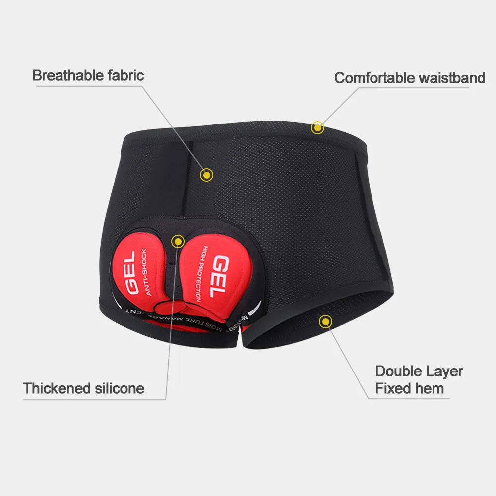 NEWBOLER Men’s Cycling Underwear Shorts