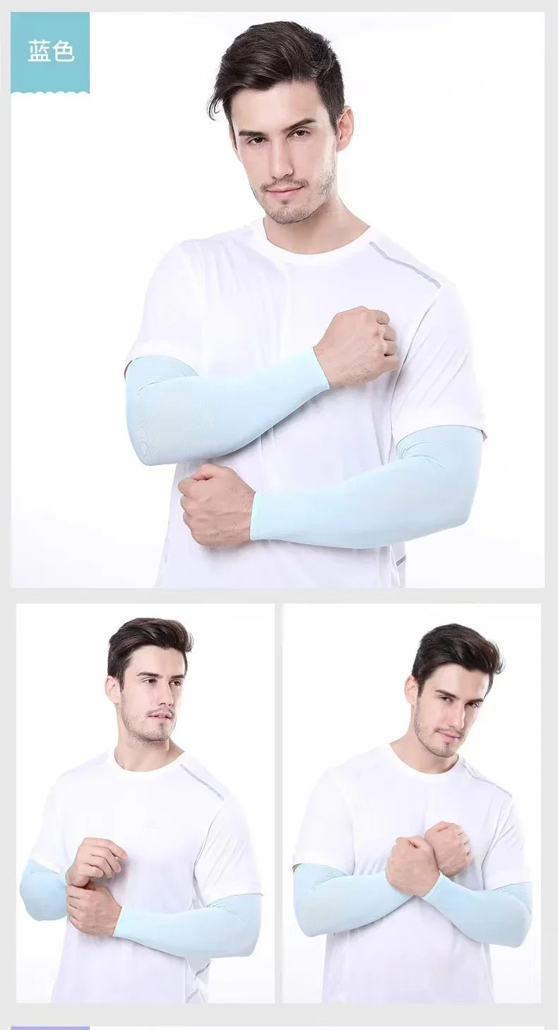 2Pcs UV Protection Cooling Arm Sleeves