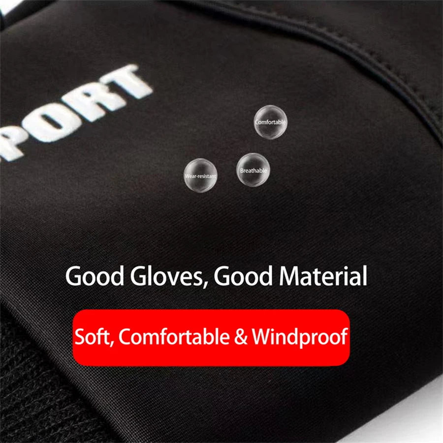 Winter Full-Finger Sports Gloves – Waterproof & Touchscreen