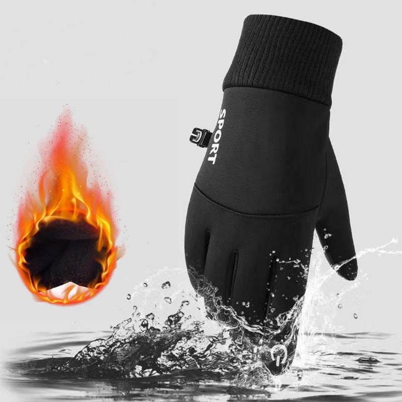 Winter Full-Finger Sports Gloves – Waterproof & Touchscreen