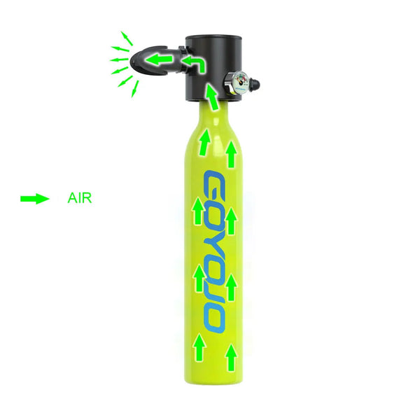 Mini Scuba Diving Tank 0.5L with Inflator