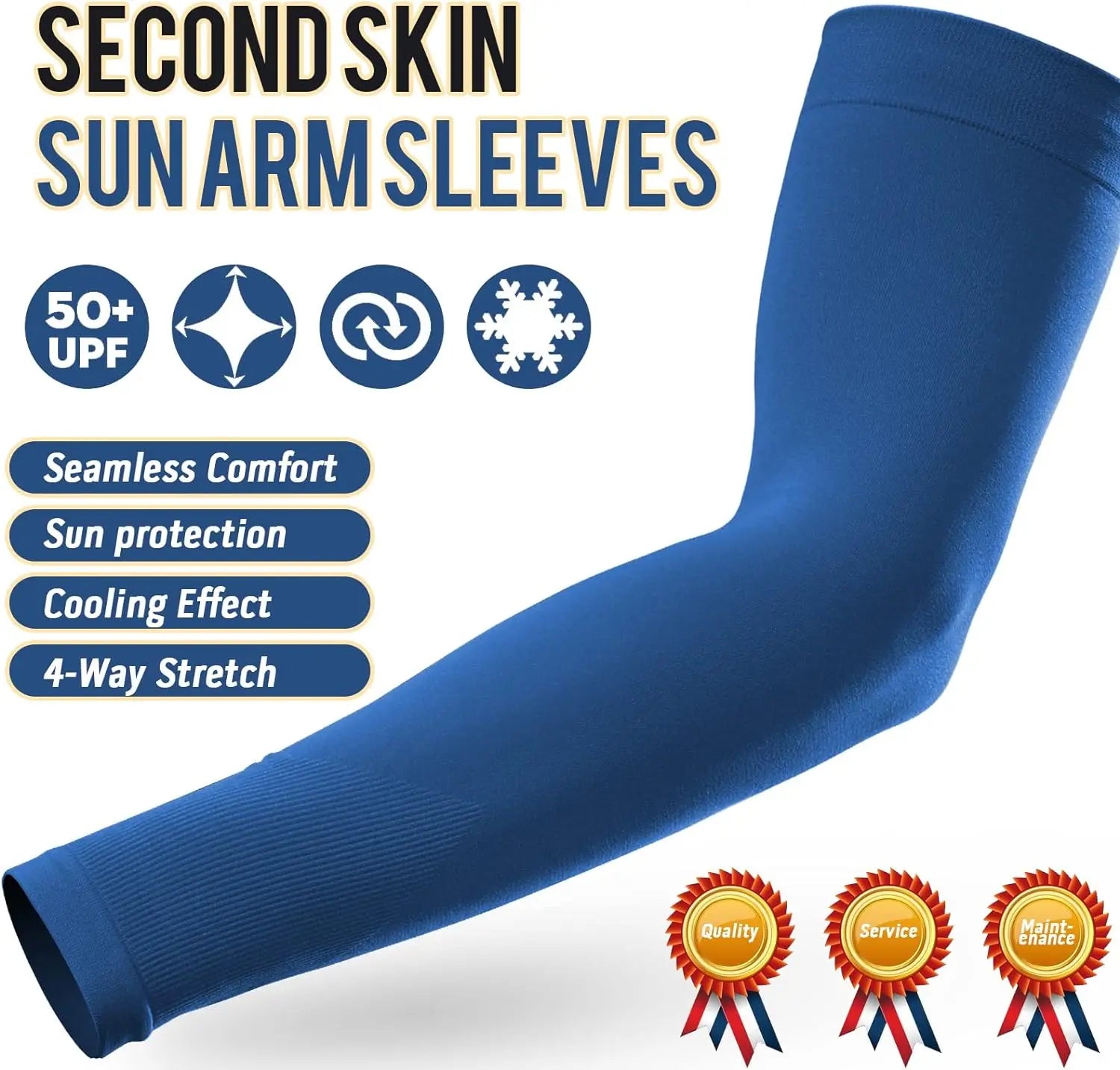 2Pcs UV Protection Cooling Arm Sleeves