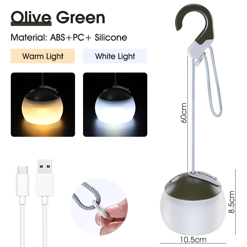 WEST BIKING USB Rechargeable Camping Lantern