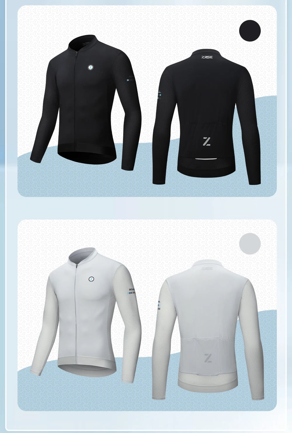 ZRSE Men's Long Sleeve Cycling Jersey