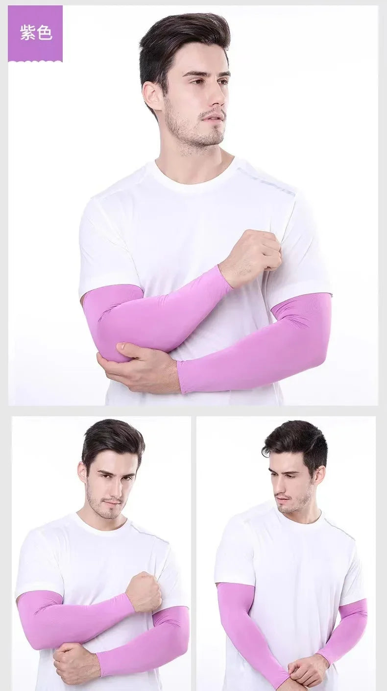 2Pcs UV Protection Cooling Arm Sleeves