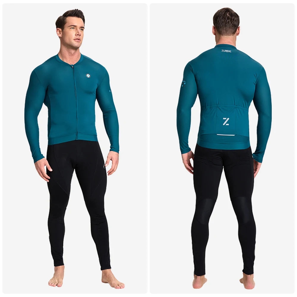 ZRSE Men's Long Sleeve Cycling Jersey