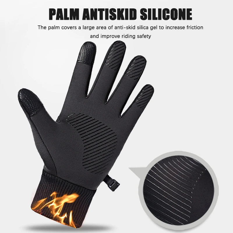 Winter Full-Finger Sports Gloves – Waterproof & Touchscreen