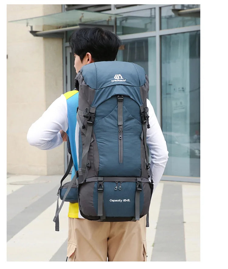 70L Outdoor Hiking Backpack with Rain Cover